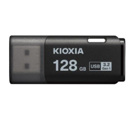 USB KIOXIA TransMemory U301 128GB USB 3.2 Gen 1 màu đen - có lỗ treo
