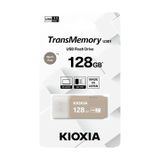  USB KIOXIA TransMemory U301 128GB USB 3.2 Gen 1 màu xám - có lỗ treo 