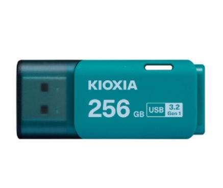  USB KIOXIA TransMemory U301 256GB USB 3.2 Gen 1 xanh nhạt - có lỗ treo 