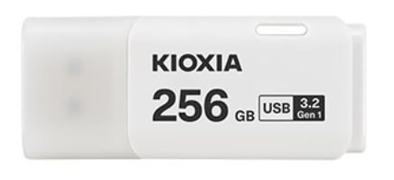 USB KIOXIA TransMemory U301 256GB USB 3.2 Gen 1 màu trắng - có lỗ treo