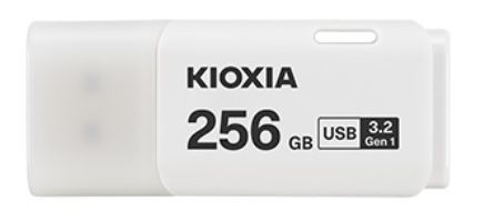  USB KIOXIA TransMemory U301 256GB USB 3.2 Gen 1 màu trắng - có lỗ treo 