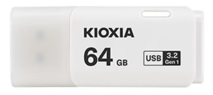 USB KIOXIA TransMemory U301 64GB USB 3.2 Gen 1 màu trắng - có lỗ treo