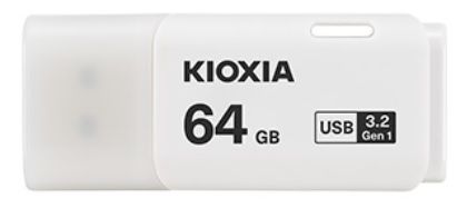  USB KIOXIA TransMemory U301 64GB USB 3.2 Gen 1 màu trắng - có lỗ treo 