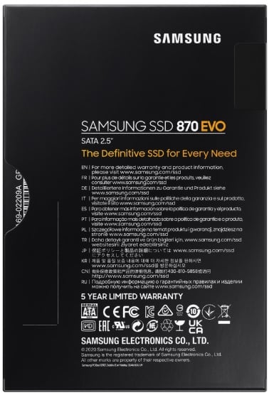  Ổ cứng SSD SAMSUNG 870 EVO 2TB SATA III 2.5 inch 