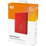  Ổ cứng HDD WD My Passport 2TB 2.5 inch USB 3.2 gen1 - Đỏ 