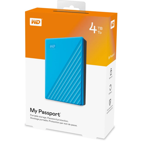 Ổ cứng HDD WD My Passport Portable 4TB 2.5 inch USB 3.2 gen1 - Xanh