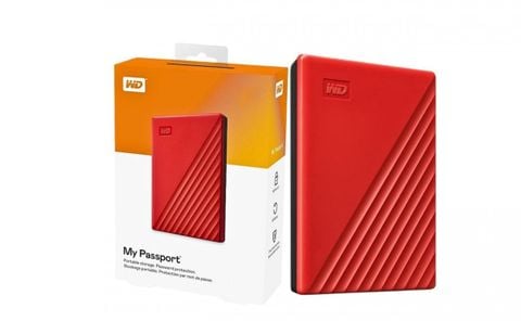 Ổ cứng HDD WD My Passport Portable 1TB 2.5 inch USB 3.2 gen1 - Đỏ
