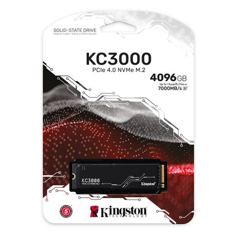 Ổ cứng SSD Kingston KC3000 4096GB NVMe PCIe Gen 4x4 M.2 2280