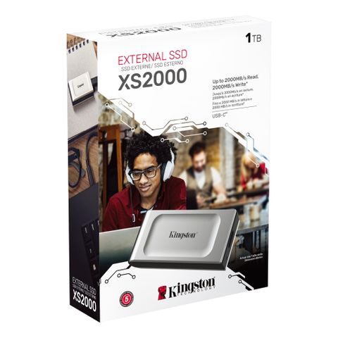 Ổ cứng di động SSD Kingston XS2000 1TB USB 3.2 Gen 2x2 R2000 W2000