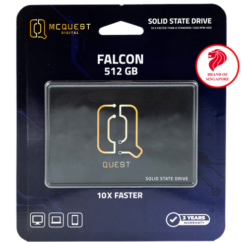 Ổ cứng SSD McQuest Falcon 512GB SATA III 2.5 inch