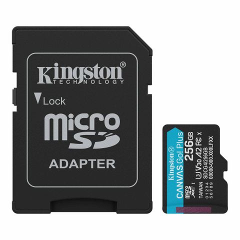 Thẻ nhớ Kingston Canvas Go! Plus 256GB microSDXC C10 U3 V30 A2 R200MB/s