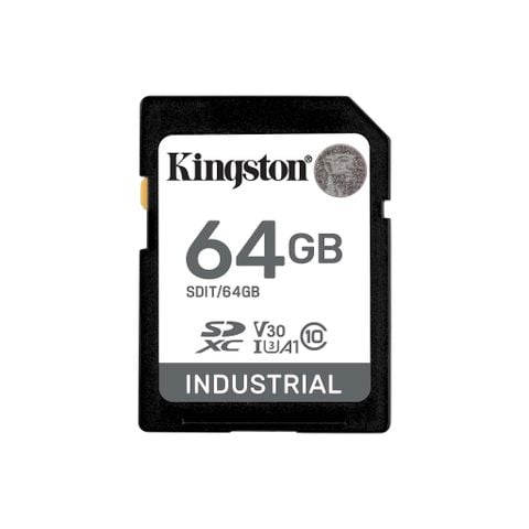 Thẻ nhớ Kingston Industrial 64GB SDXC C10 U3 V30 A1 100MB/s