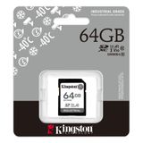  Thẻ nhớ Kingston Industrial 64GB SDXC C10 U3 V30 A1 100MB/s 