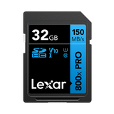  Thẻ nhớ Lexar High-Performance 800x PRO 32GB SDHC C10 U1 V10 R150MB/s 