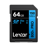  Thẻ nhớ Lexar High-Performance 800x PRO 64GB SDXC C10 U3 V30 R150MB/s 