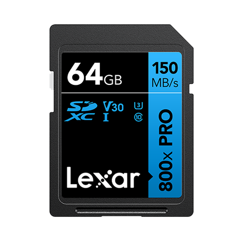 Thẻ nhớ Lexar High-Performance 800x PRO 64GB SDXC C10 U3 V30 R150MB/s