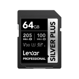  Thẻ nhớ Lexar Professional Silver Plus 64GB SDXC C10 U3 V30 R205MB/s 
