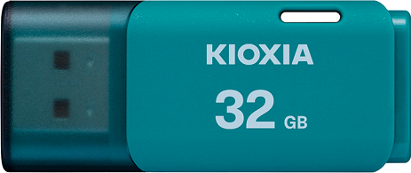 USB KIOXIA TransMemory U202 32GB USB 2.0 xanh nhạt có lỗ treo