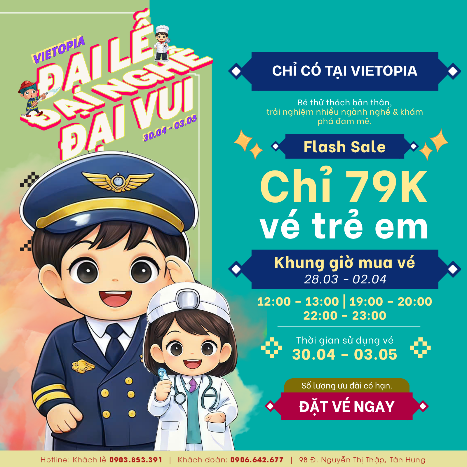  VÉ ĐẠI LỄ 30/4/2026 