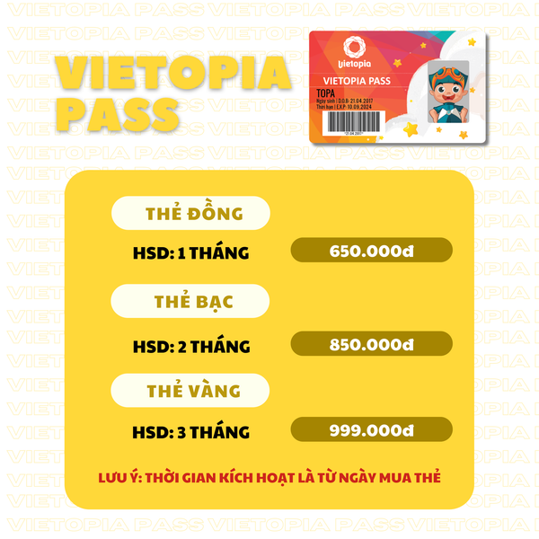  Giá Vietopia Pass 