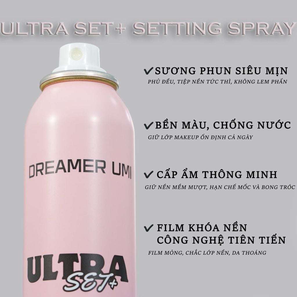 Xịt khoá nền ULTRA SET+