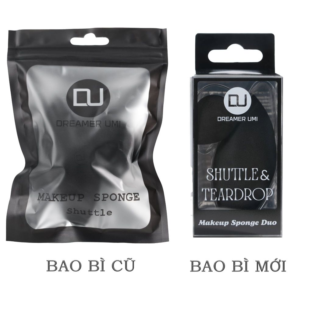 Bộ Bông Mút Trang Điểm Shuttle & Teardrop
