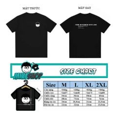 Combo áo phông đen + cốc mù
