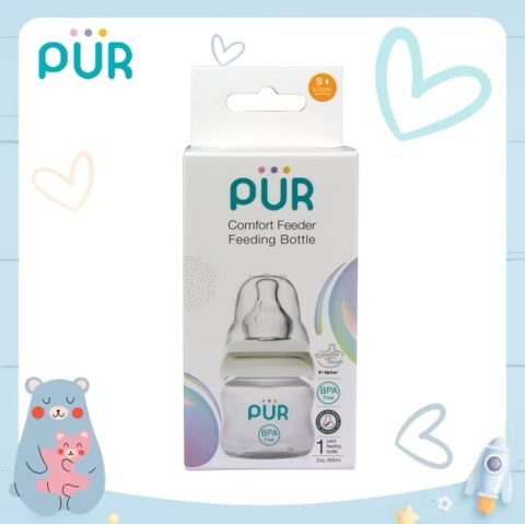  BÌNH SỮA CỔ NHỎ PUR COMFORT 60ML, 120ML , 250ML 