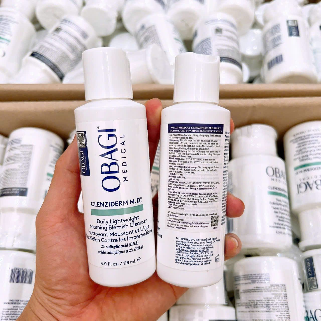  Sữa Rửa Mặt Obagi 2% BHA Sạch Sâu, Tẩy Tế Bào Chết 118ml 