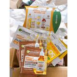  [Set 6 Gói] Bộ Sample 2 chống nắng + 2 serum Garnier Ngày + 2 Serum Garnier Đêm 