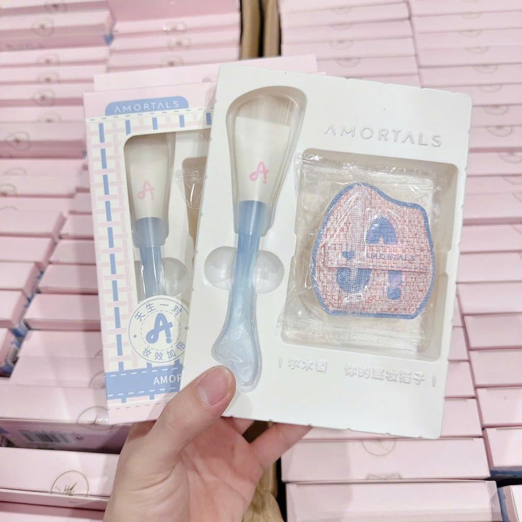  Bộ Cọ Mút Đánh Nền Nàng Tiên Cá Amortals Partner Series Base Makeup Cp Tool Box 