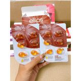  [Vỉ 6 Viên] Tinh Dầu Dưỡng Tóc Ellips Hair Vitamin, Serum Tóc Đa Vitamin Mềm Mượt Giảm Khô Xơ 