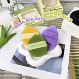  Set 3 Bông Rửa Mặt Bọt Biển Amortals Hình Giọt Nước Smile Face Washing Puff Dùng Để Làm Sạch 