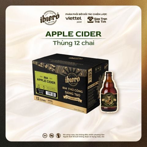 BIA APPLE CIDER THÙNG 12 CHAI x 330ML