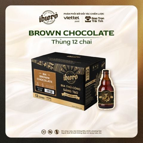 BIA BROWN CHOCOLATE THÙNG 12 CHAI x 330ML