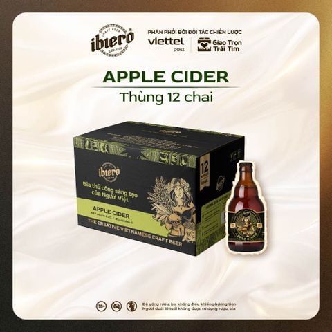BIA APPLE CIDER THÙNG 12 CHAI x 330ML