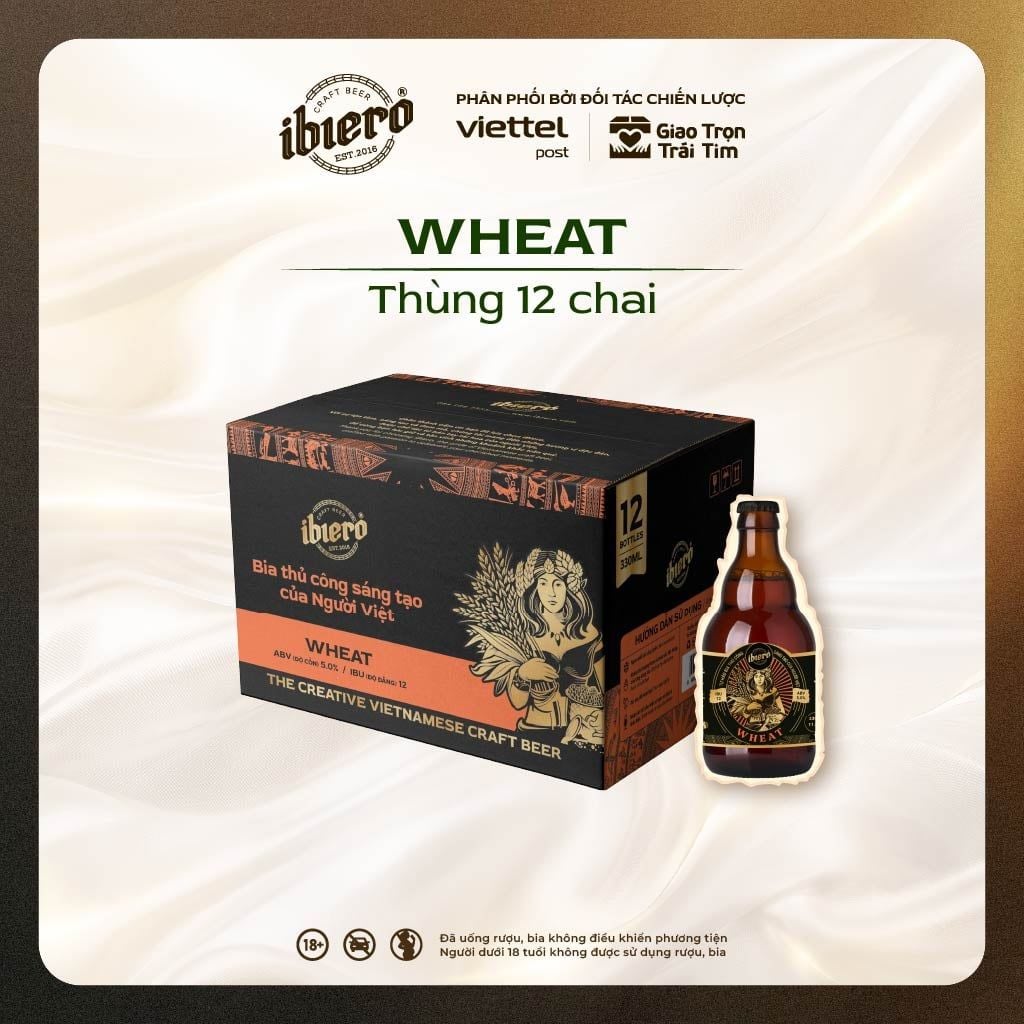 BIA WHEAT THÙNG 12 CHAI x 330ML