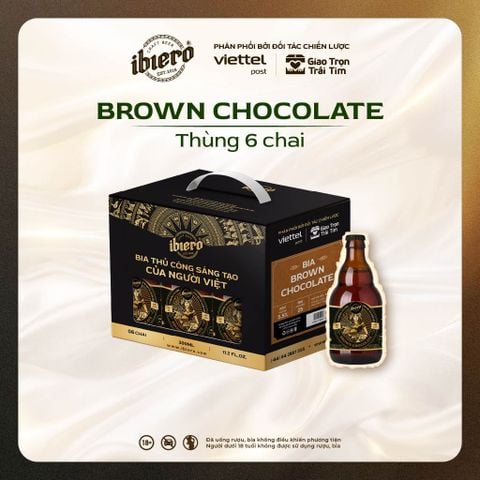BIA BROWN CHOCOLATE THÙNG 6 CHAI x 330ML