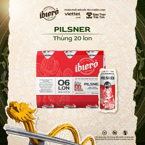 PILSNER - BIA THỦ CÔNG PACK 6 LON