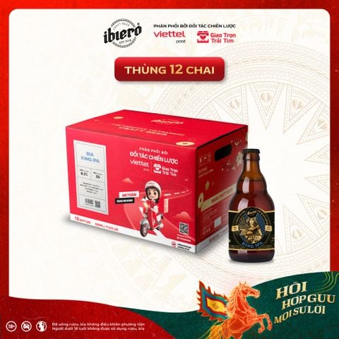 KING IPA - BIA THỦ CÔNG THÙNG 12 CHAI