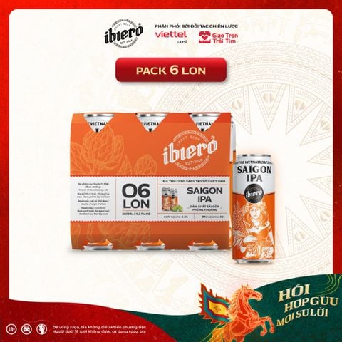 SAIGON IPA - BIA THỦ CÔNG PACK 6 LON