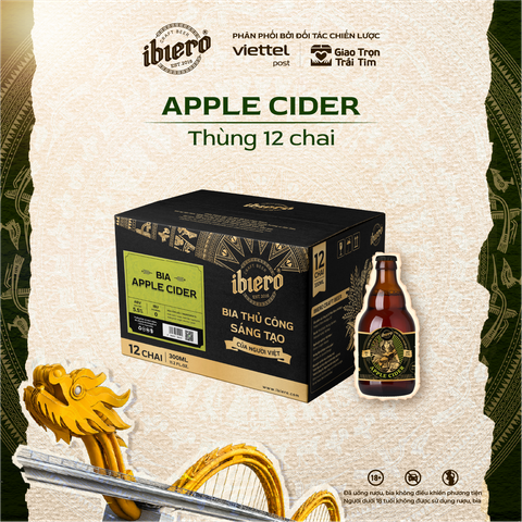APPLE CIDER - BIA THỦ CÔNG THÙNG 12 CHAI