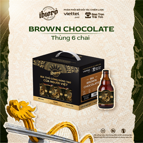 BROWN CHOCOLATE - BIA THỦ CÔNG THÙNG 6 CHAI