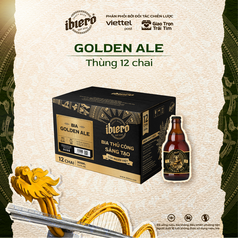GOLDEN ALE - BIA THỦ CÔNG THÙNG 12 CHAI