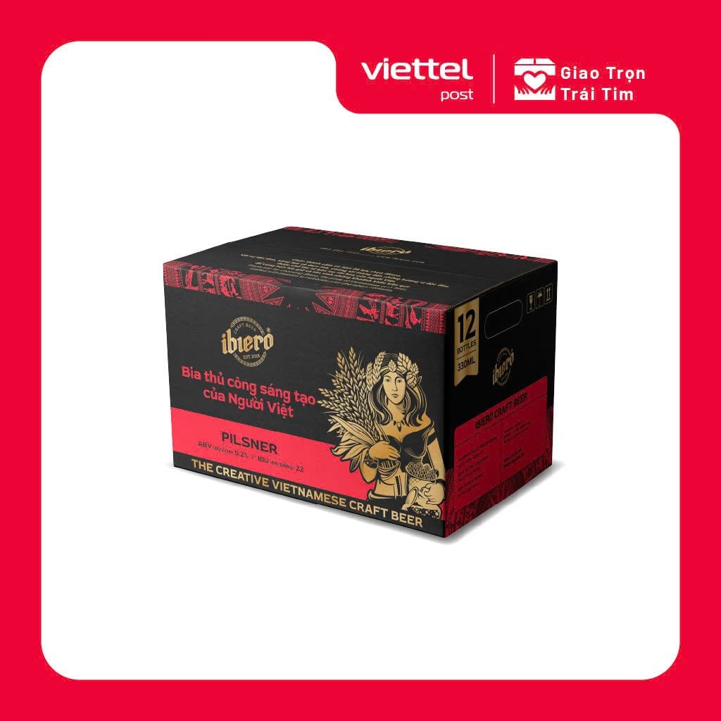 PILSNER - BIA THỦ CÔNG THÙNG 12 CHAI