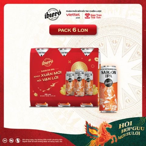 SAIGON IPA - BIA THỦ CÔNG PACK 6 LON