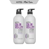  [Mai Lan]  Bộ Gội Xả Dưỡng Màu Tóc Nhuộm KMS Colorvitality 