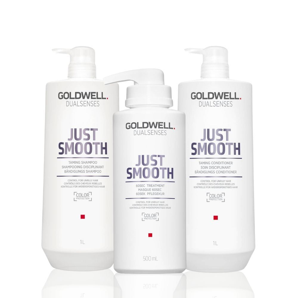 Bộ Sản Phẩm Dưỡng Tóc Suôn Mượt Goldwell Just Smooth