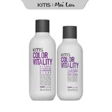  [Mai Lan]  Bộ Gội Xả Tím Dành Cho Tóc Tẩy KMS ColorVitality Blonde 