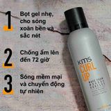  [Mai Lan]  Bọt Tạo Kiểu Giúp Định Hình Lọn Xoăn KMS Curlup Wave Foam 